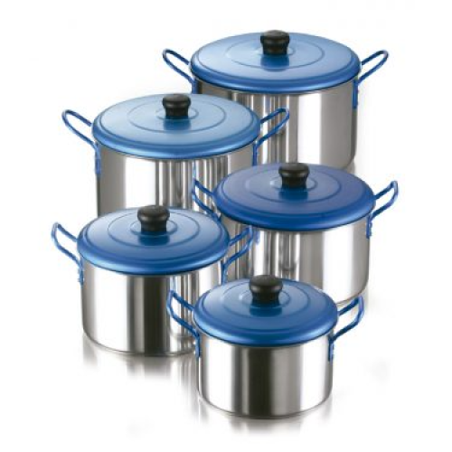 Juego De Ollas Tapa Azul x5 Imusa.